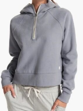 Vuori Restore Half Zip Hoodie Heather  Womens Size Small